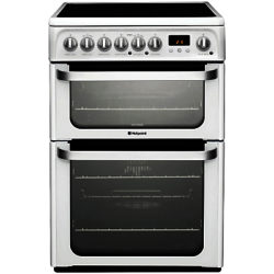 Hotpoint HUE61PS Electric Cooker, White